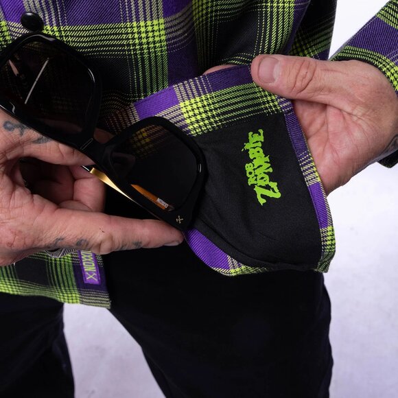 DIXXON Flannel x ROB ZOMBIE Collab Flannel Shirt- Men's L - Picture 9 of 15